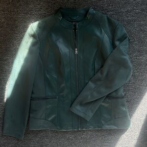 Women's Green Leather Jacket